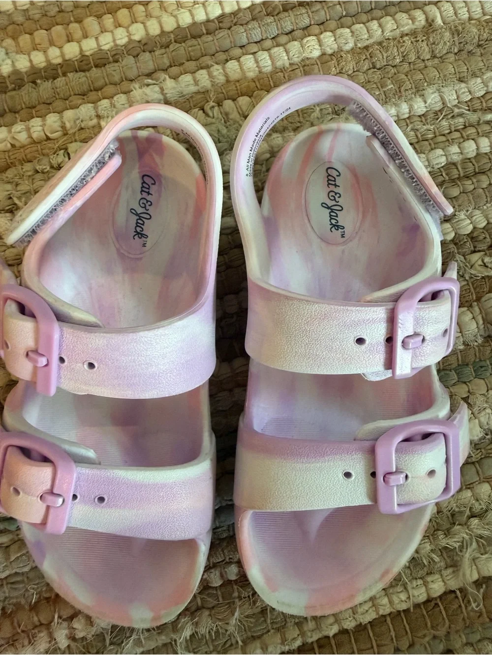 Cat & Jack Tie-Dye Sandals Size 8